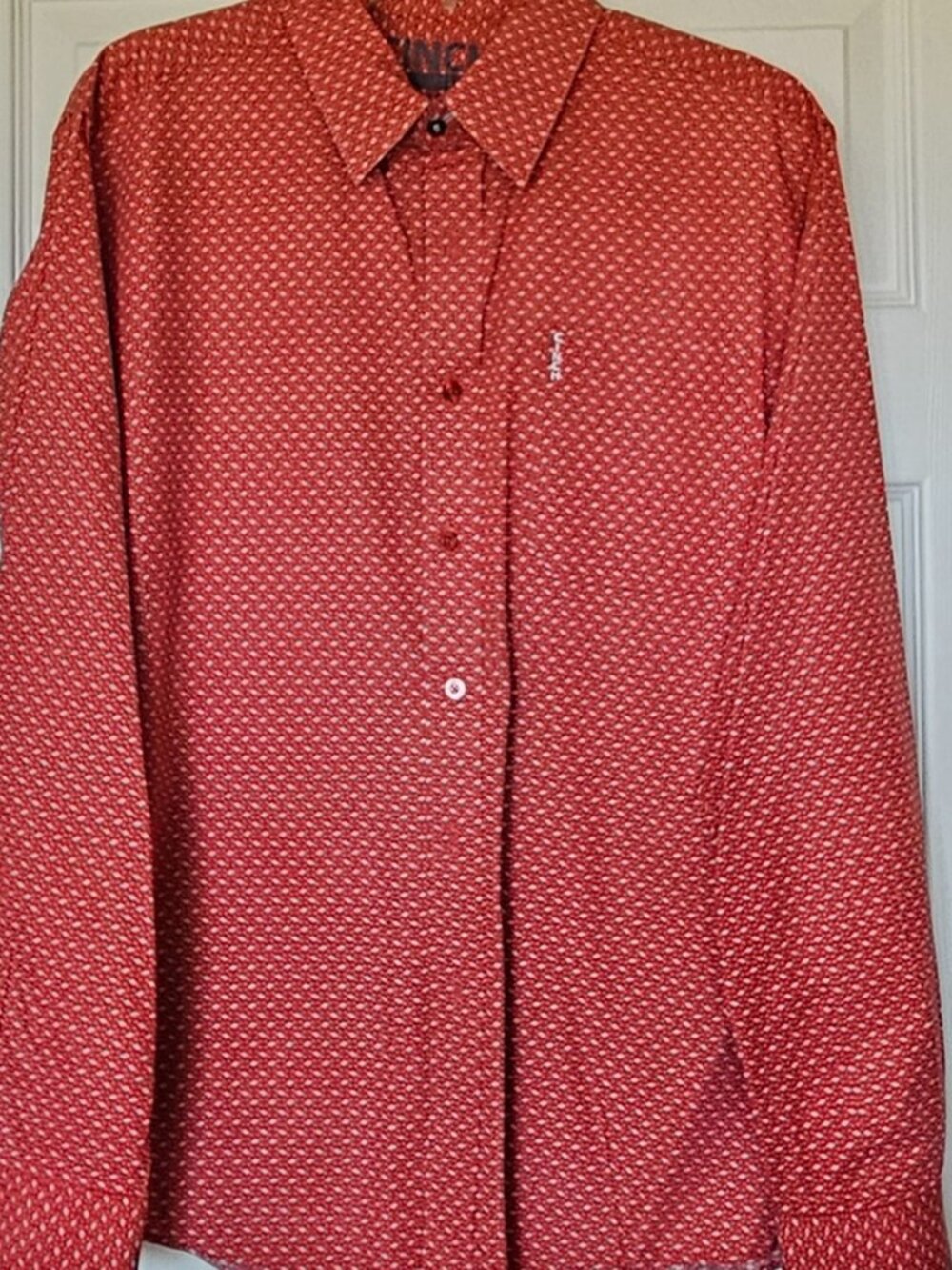 Cinch Rust Button Down Shirt – Size Medium – Modern Fit Western
